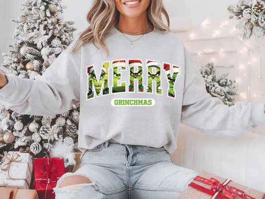 Merry Grinchmas sweatshirt – funny Christmas holiday crewneck
Grinch Christmas sweatshirt cozy unisex
Funny holiday Grinch sweatshirt with bold lettering