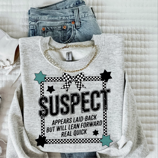 SUSPECT APPEARS LAID BACK