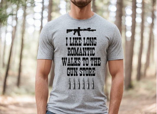 ROMANTIC WALKS TO GUN STORE
