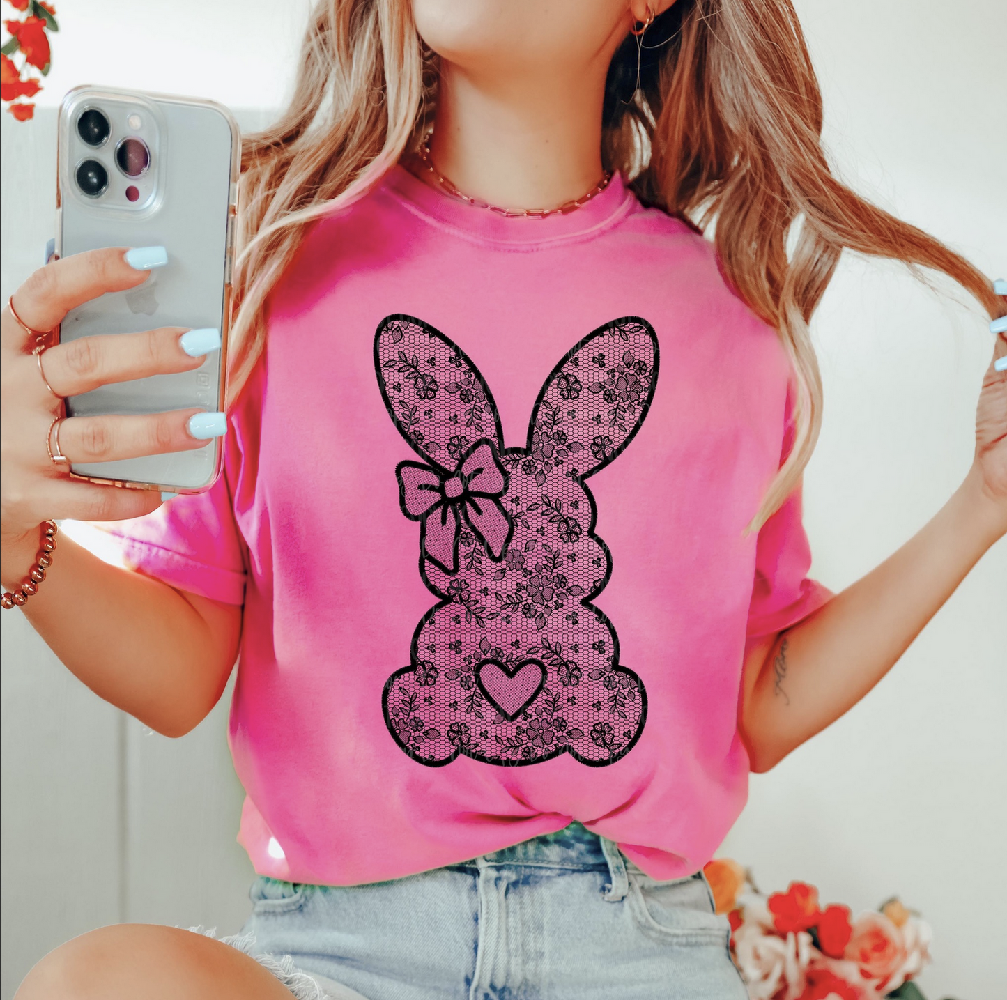 BUNNY- BLACK LACE