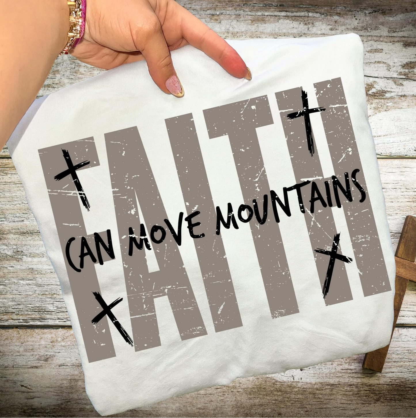 FAITH Can Move Mountains Christian Graphic Tee – Inspirational Unisex T-Shirt