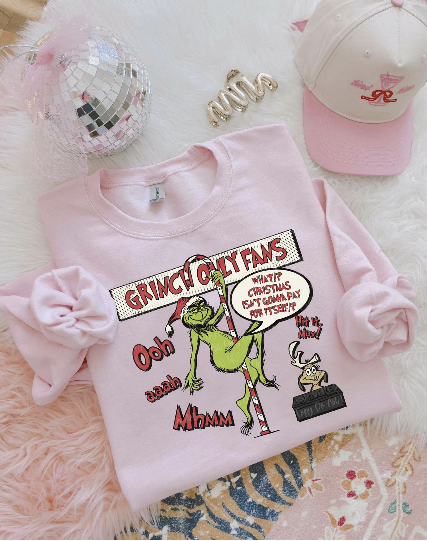Grinch OnlyFans Christmas Sweatshirt – Funny Holiday Graphic Crewneck