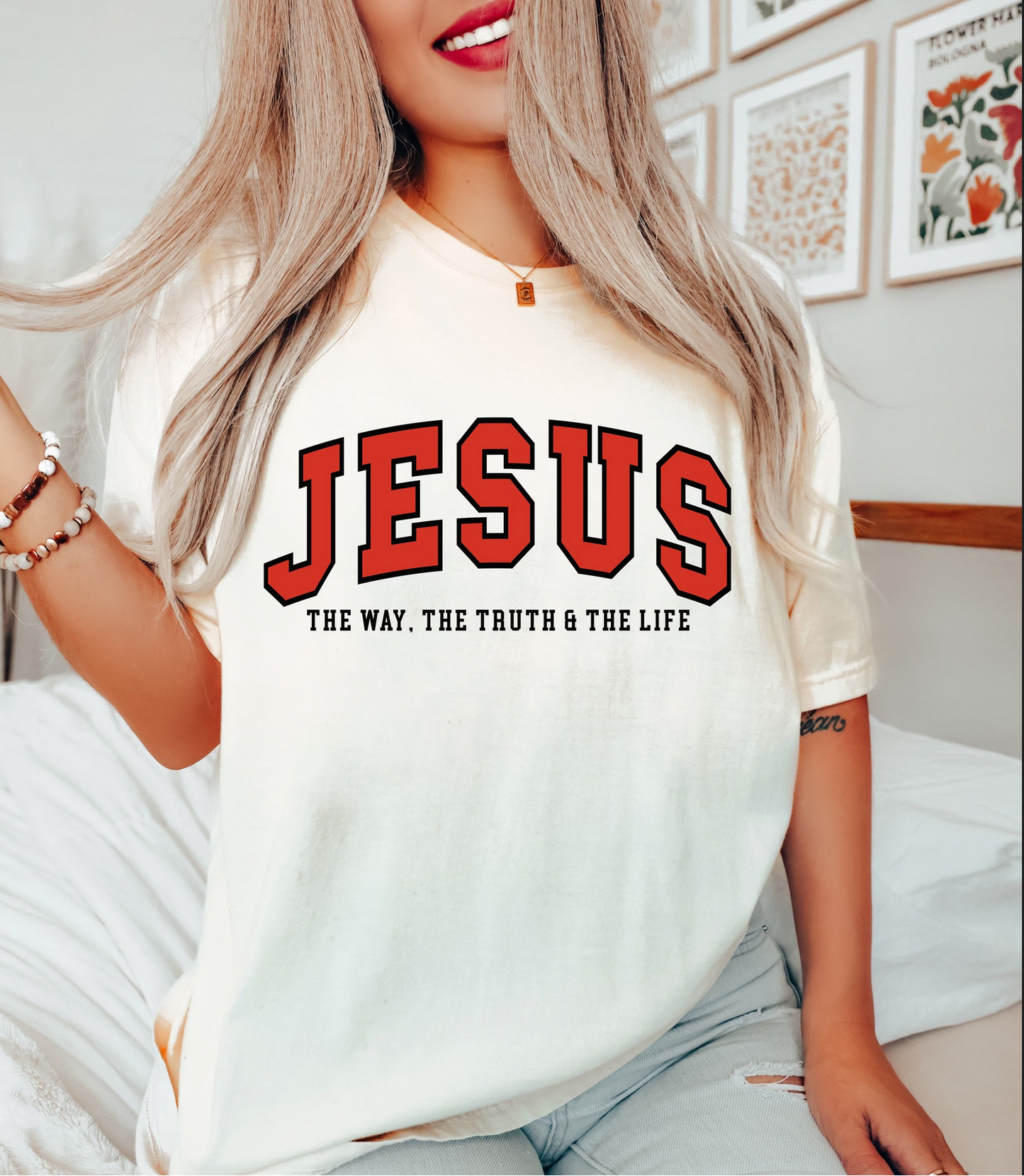JESUS Graphic Tee – The Way, The Truth & The Life Christian T-Shirt