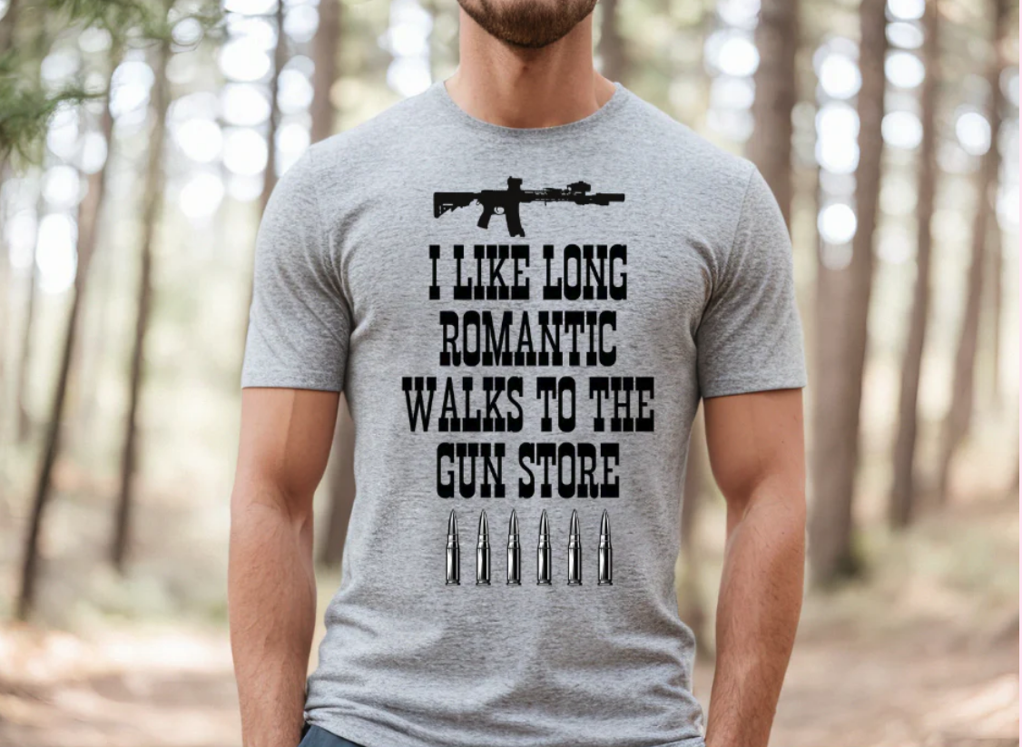 ROMANTIC WALKS TO GUN STORE