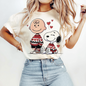 Charlie Brown & Snoopy Valentine Hearts Graphic Tee | Cute Peanuts T-Shirt