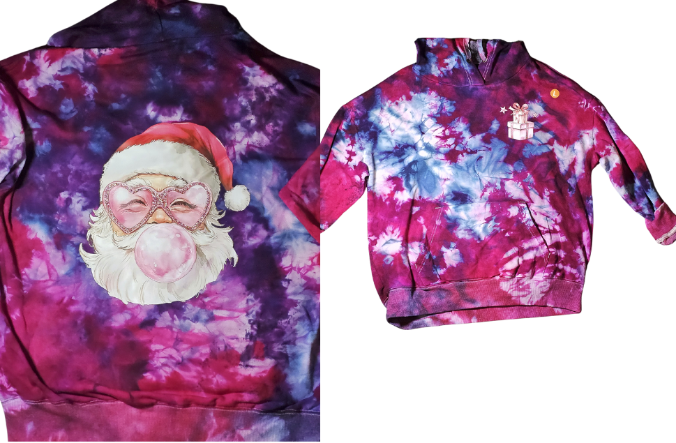 SANTA TIE DYE HOODIE